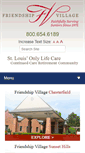 Mobile Screenshot of friendshipvillagestl.com